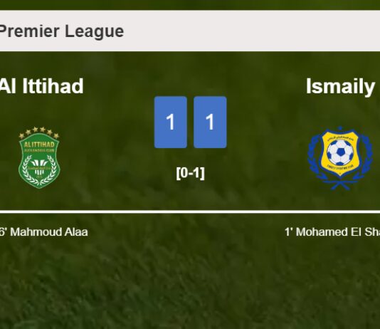 Al Ittihad and Ismaily draw 1-1 on Sunday