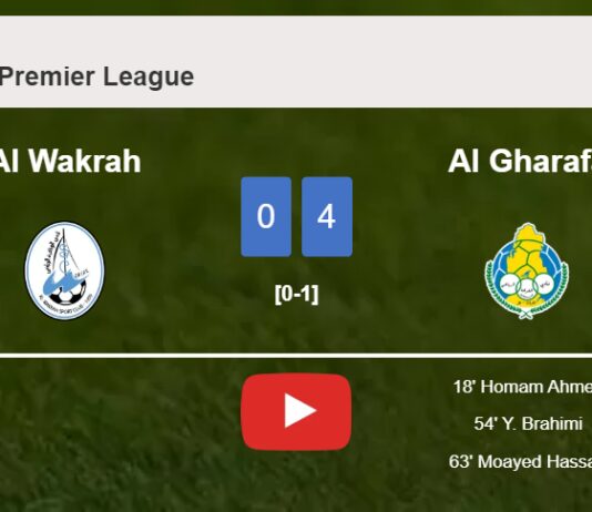 Al Gharafa prevails over Al Wakrah 4-0 after playing a incredible match. HIGHLIGHTS
