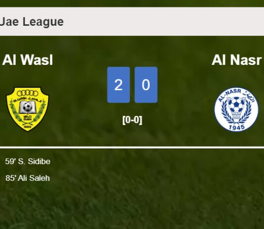 Al Wasl defeated Al Nasr with a 2-0 win