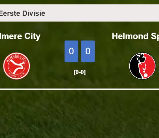 Helmond Sport stops Almere City with a 0-0 draw