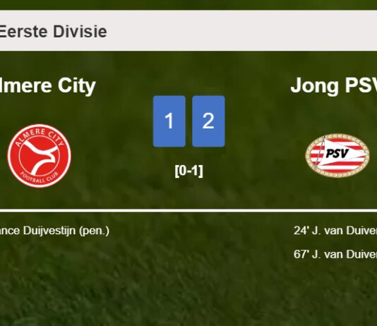 Jong PSV prevails over Almere City 2-1 with J. van scoring a double