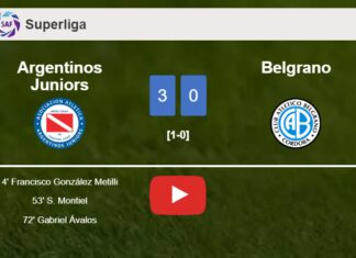 Argentinos Juniors tops Belgrano 3-0. HIGHLIGHTS