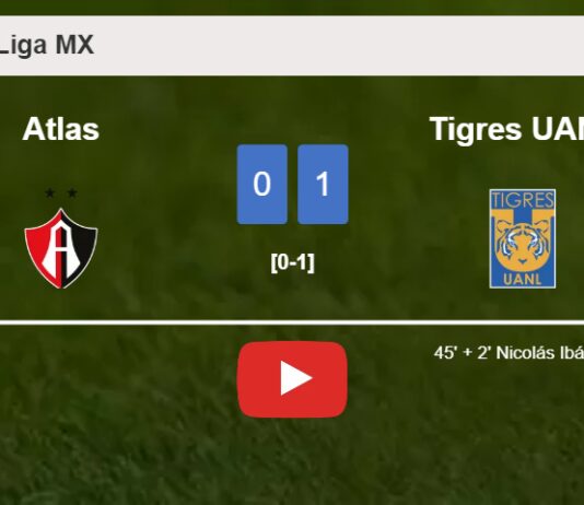 Atlas draws 0-0 with Tigres UANL with S. Córdova missing a penalt. HIGHLIGHTS