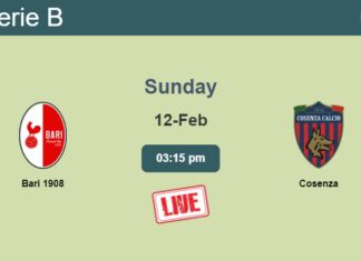 How to watch Bari 1908 vs. Cosenza on live stream and at what time