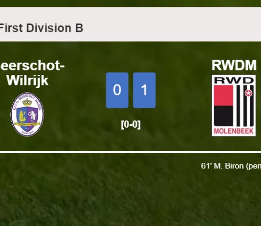 RWDM defeats Beerschot-Wilrijk 1-0 with a goal scored by M. Biron