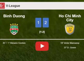 Ho Chi Minh City tops Binh Duong 2-1. HIGHLIGHTS