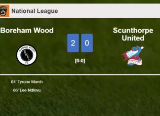 Boreham Wood surprises Scunthorpe United with a 2-0 win