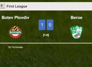 Botev Plovdiv conquers Beroe 1-0 with a goal scored by P. Konate