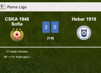 CSKA 1948 Sofia surprises Hebar 1918 with a 2-0 win