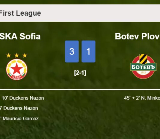 CSKA Sofia beats Botev Plovdiv 3-1