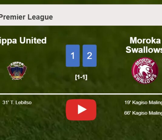 Moroka Swallows conquers Chippa United 2-1 with K. Malinga scoring a double. HIGHLIGHTS
