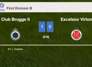 Club Brugge II overcomes Excelsior Virton 1-0 with a goal scored by J. Ordoñez