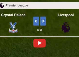 Crystal Palace draws 0-0 with Liverpool on Saturday. HIGHLIGHTS