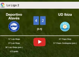 Deportivo Alavés conquers UD Ibiza 4-2. HIGHLIGHTS