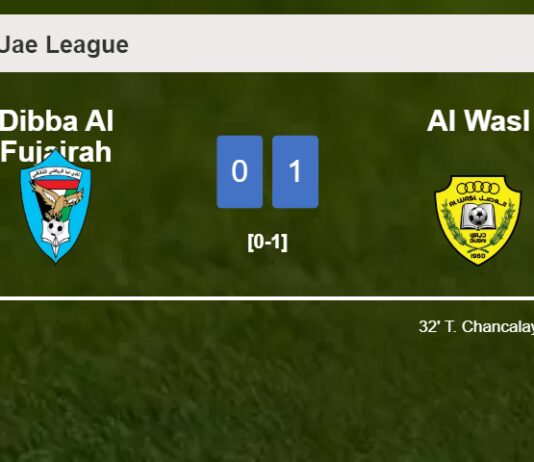 Al Wasl conquers Dibba Al Fujairah 1-0 with a goal scored by T. Chancalay