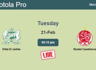 How to watch Difaâ El Jadida vs. Wydad Casablanca on live stream and at what time