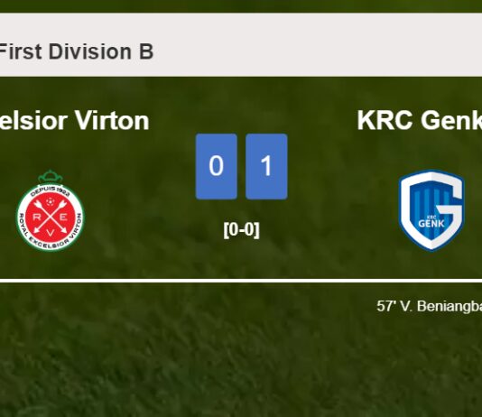 KRC Genk II defeats Excelsior Virton 1-0 with a goal scored by V. Beniangba