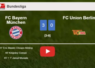 FC Bayern München beats FC Union Berlin 3-0. HIGHLIGHTS