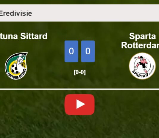 Fortuna Sittard draws 0-0 with Sparta Rotterdam on Friday. HIGHLIGHTS
