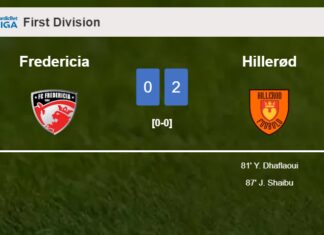 Hillerød beats Fredericia 2-0 on Sunday