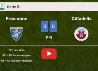 Frosinone beats Cittadella 3-0. HIGHLIGHTS