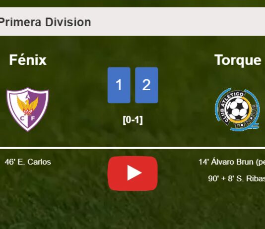 Torque clutches a 2-1 win against Fénix. HIGHLIGHTS
