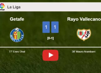 Getafe and Rayo Vallecano draw 1-1 after Borja Mayoral missed a penalty. HIGHLIGHTS