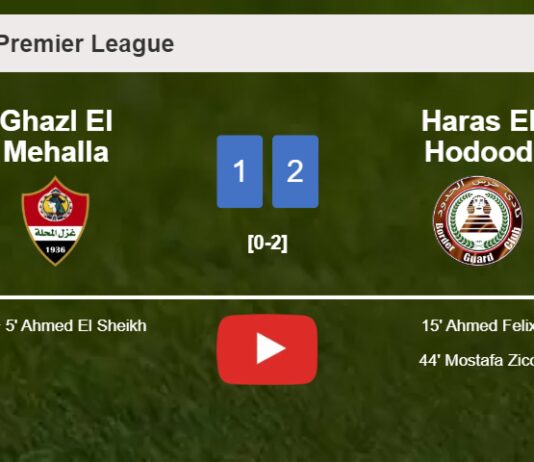Haras El Hodood grabs a 2-1 win against Ghazl El Mehalla. HIGHLIGHTS