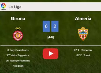 Girona defeats Almería after recovering from a 4-0 deficit. HIGHLIGHTS