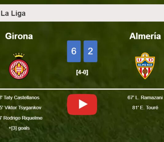 Girona defeats Almería after recovering from a 4-0 deficit. HIGHLIGHTS