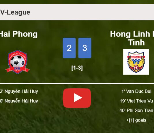 Hong Linh Ha Tinh conquers Hai Phong 3-2. HIGHLIGHTS