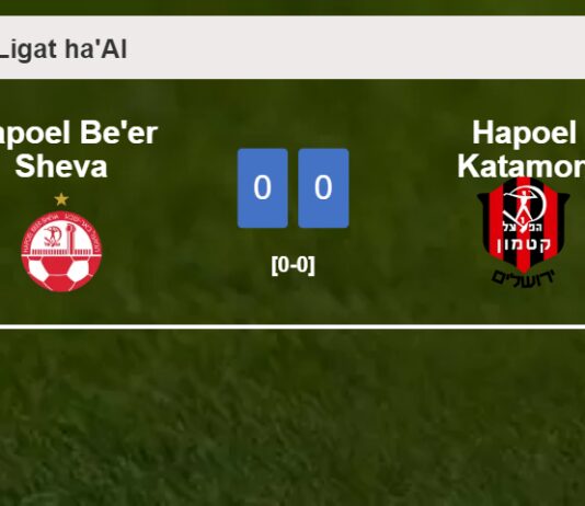 Hapoel Be'er Sheva draws 0-0 with Hapoel Katamon on Saturday
