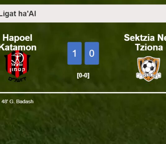 Hapoel Katamon conquers Sektzia Nes Tziona 1-0 with a goal scored by G. Badash