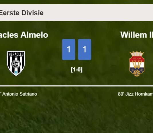 Willem II steals a draw against Heracles Almelo