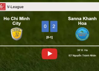 Sanna Khanh Hoa conquers Ho Chi Minh City 2-0 on Monday. HIGHLIGHTS