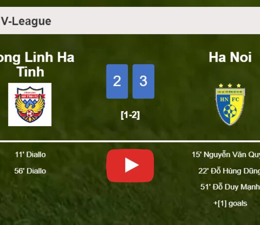 Ha Noi overcomes Hong Linh Ha Tinh 3-2. HIGHLIGHTS