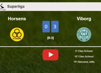 Viborg conquers Horsens 3-0. HIGHLIGHTS