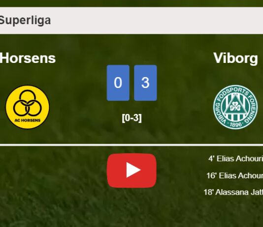 Viborg conquers Horsens 3-0. HIGHLIGHTS