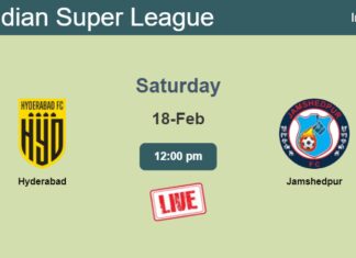 How to watch Hyderabad vs. Jamshedpur on live stream and at what time
