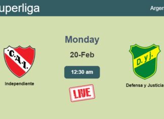 How to watch Independiente vs. Defensa y Justicia on live stream and at what time