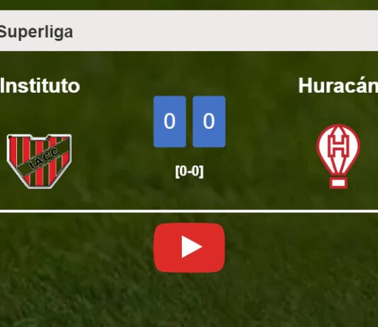 Instituto draws 0-0 with Huracán on Sunday. HIGHLIGHTS