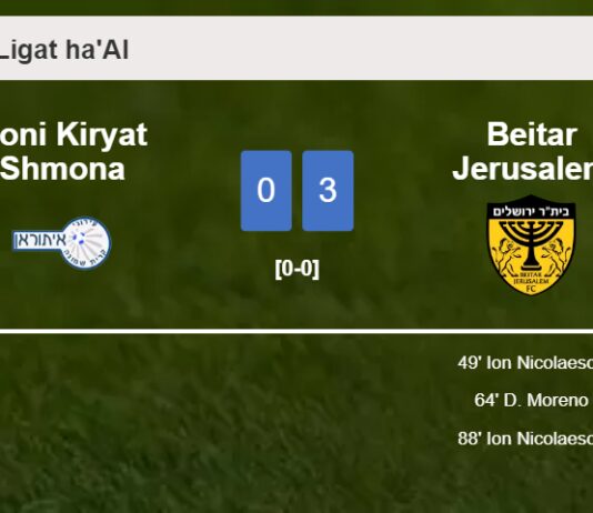 Beitar Jerusalem annihilates Ironi Kiryat Shmona with 2 goals from I. Nicolaescu
