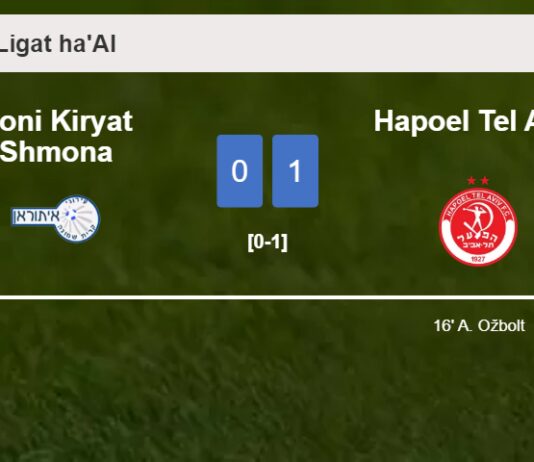 Hapoel Tel Aviv tops Ironi Kiryat Shmona 1-0 with a goal scored by A. Ožbolt