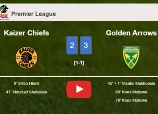 Golden Arrows conquers Kaizer Chiefs after recovering from a 2-1 deficit. HIGHLIGHTS