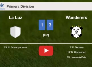 Wanderers prevails over La Luz 3-1. HIGHLIGHTS