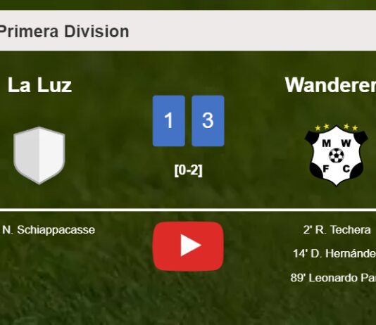 Wanderers prevails over La Luz 3-1. HIGHLIGHTS