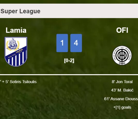 OFI beats Lamia 4-1