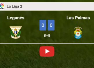 Las Palmas draws 0-0 with Leganés on Saturday. HIGHLIGHTS
