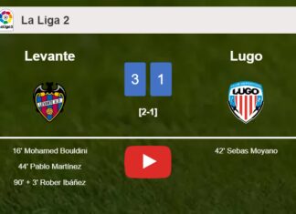 Levante beats Lugo 3-1. HIGHLIGHTS