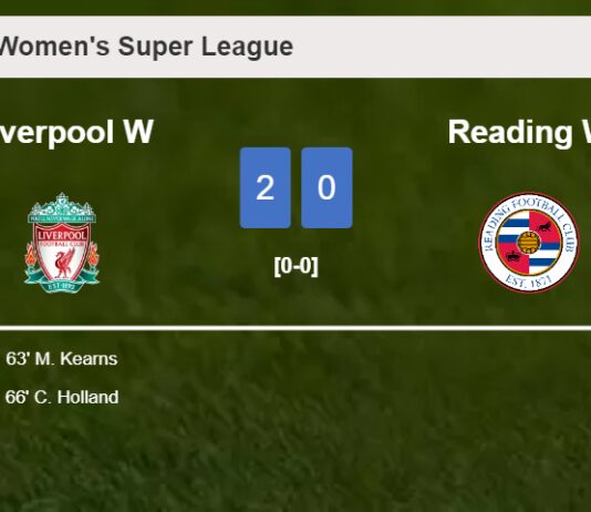 Liverpool defeats Reading 2-0 on Sunday